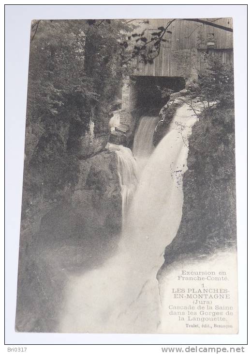 LES  PLANCHES EN MONTAGNE, Près D´ARBOIS - CPA 39 - Cascade De La Saine Dans Les Gorges De La Langouette. - Arbois