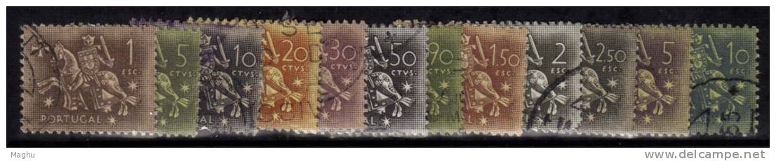 Portugal Used 1953, Medievel Knights., 12v - Used Stamps