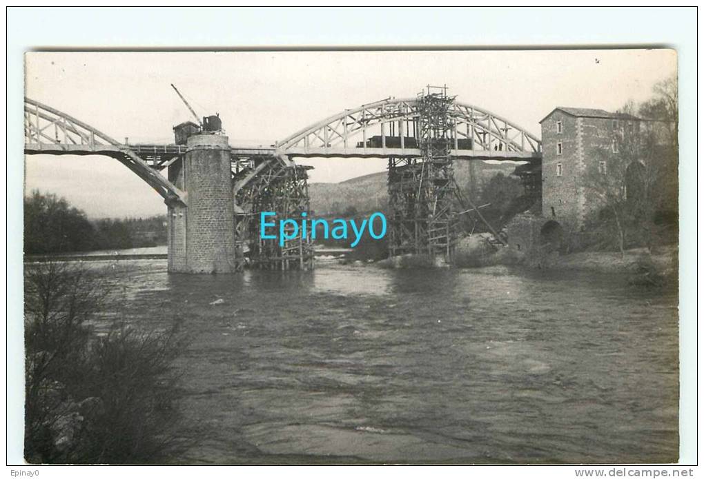 CARTE PHOTO à IDENTIFIER - Pont En Construction Sur Quel Fleuve ?? - A Identifier