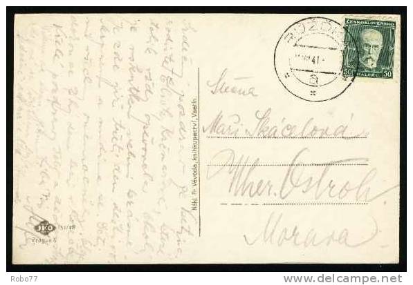 1941Czechoslovakia Postcard. Ruž&#271;ka A. 14.VII.41 - Error Postmark. Rare!  (A06087) - Covers & Documents