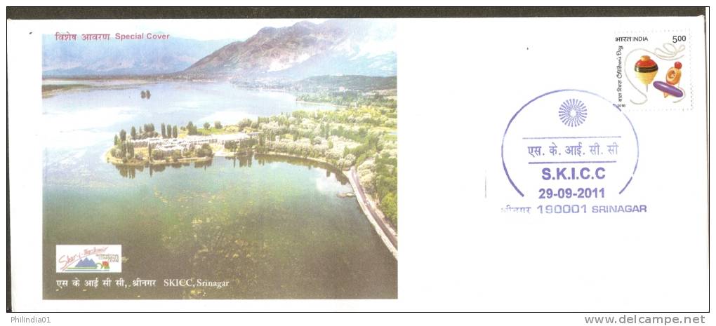 India 2011  SKICC Tourism Place Lake Spinning Top Chinar Exhibition Srinager Special Cover # 6620 - Other & Unclassified