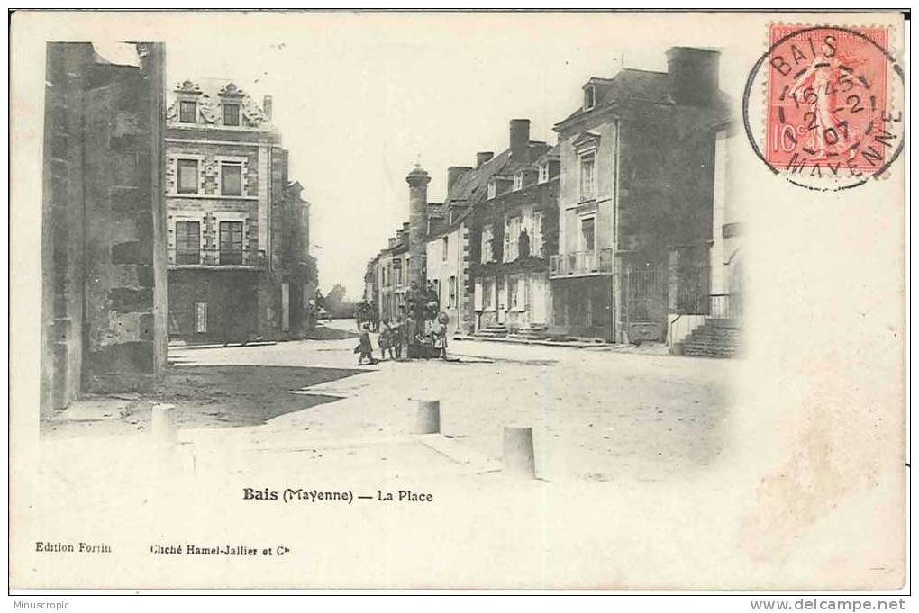 CPA 53 - Bais - La Place - Bais