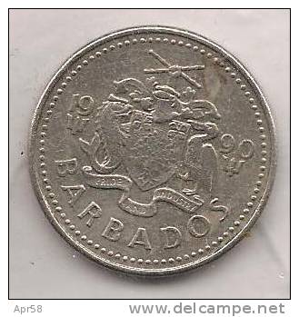 Barbados 1990- 25 Cents - Barbados