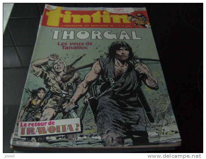 Rosinski : Superbe Couverture Journal Tintin : Thorgal : Les Yeux De Tanatloc - Tintin