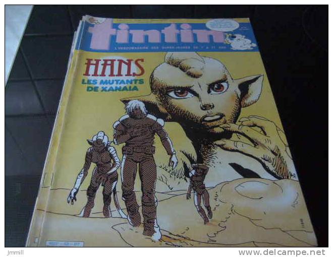 Rosinski : Superbe Couverture Journal Tintin : Hans : Les Mutants De Xanaia (1) - Tintin