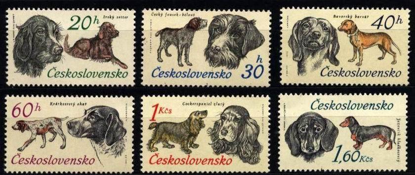 CS 1973 Mi 2154-9 Yt 1999-2005 ** Dogs - Unused Stamps