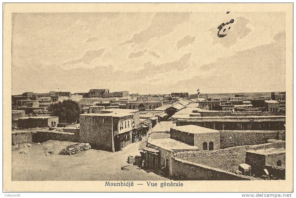 Carte Postale De Mounbidjé Syrie Années 1920 - Non Classés