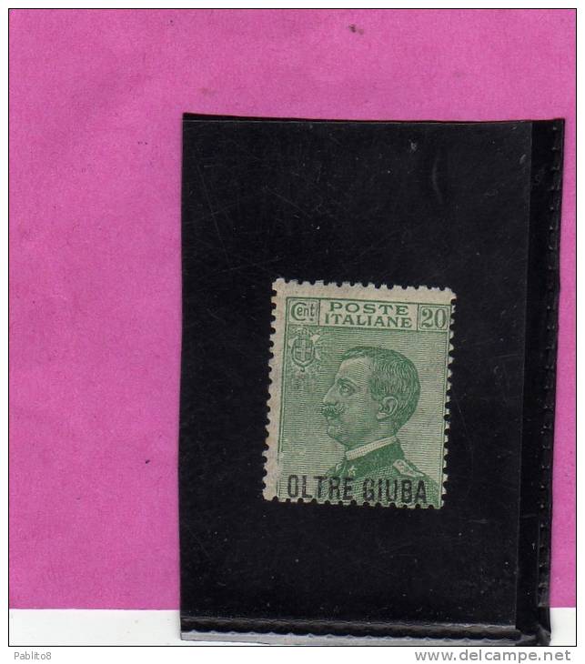 OLTRE GIUBA 1925 SOPRASTAMPATI DEL REGNO20 C MNH - Oltre Giuba