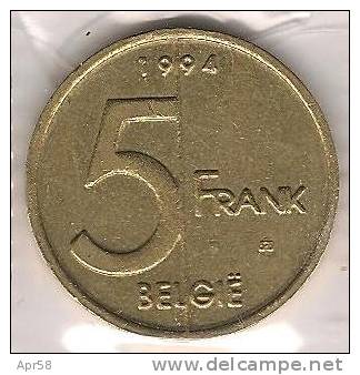 Belgio 1994-5 Franc - 5 Frank