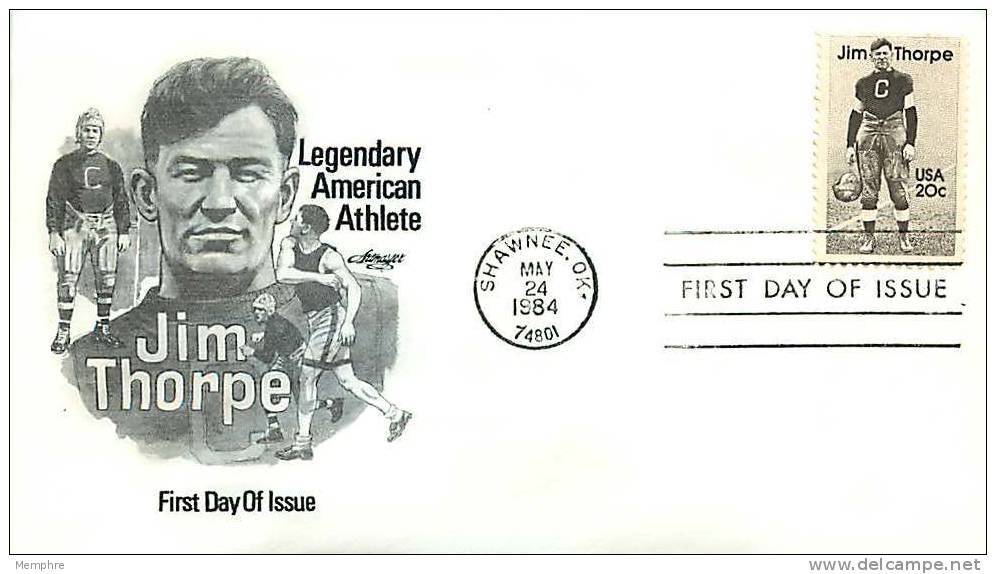 1984  Jim Thorpe  Footballer   Sc 2089 - 1981-1990