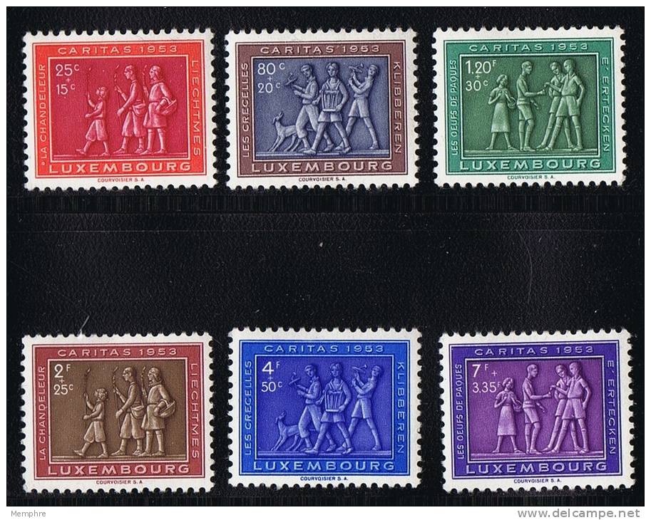 1953  Caritas     Mi Nr 517-522  *  MH - Ungebraucht