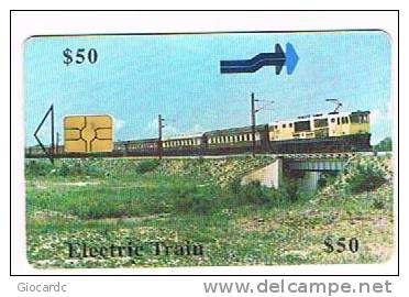 ZIMBABWE    - PTC  (CHIP ) -  ELECTRIC TRAIN   EXP.12.00 - USED  -  RIF. 2672 - Simbabwe
