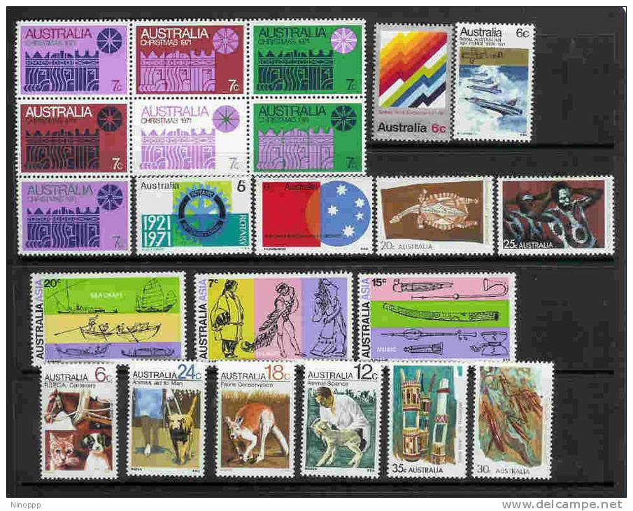 Australia-1971 Year ,22 Stamps MNH - Verzamelingen