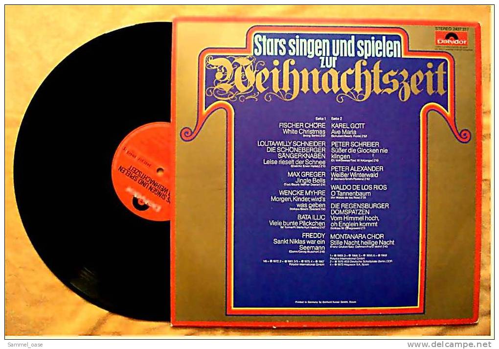 Stars Singen Und Spielen Zur Weihnachtszeit  -  Von Polydor 1976  , 2437 317 - Weihnachtslieder
