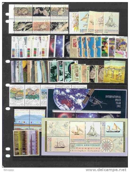 Australia-1992 Year  ASC 1320-1372 ,50 Stamps + 2 MS MNH - Verzamelingen