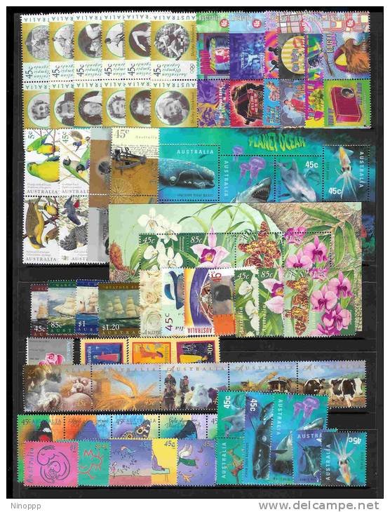 Australia-1998 Year ASC 1647-1715, 69 Stamps + 2 MS MNH - Collections