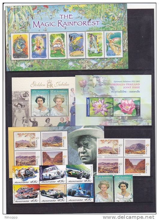 Australia-2002 Full Year MNH - Collections