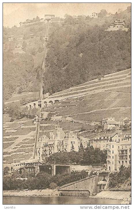 Territet Montreux Funiculaire Territet - Glion Standseilbahn Ca. 1900 - Montreux