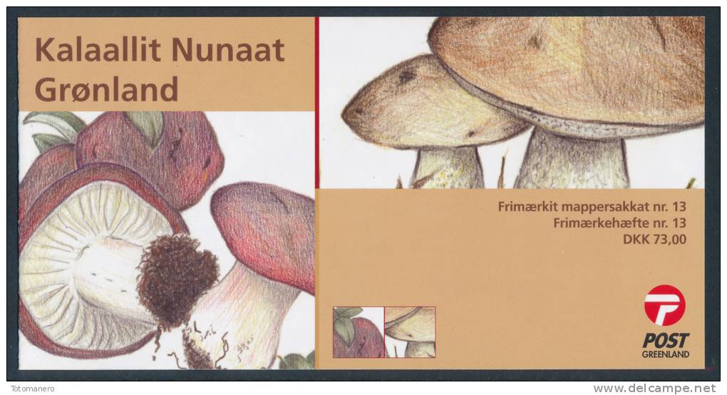 GREENLAND/Grönland 2005, Local Mushrooms I (Leccinum, Russula, Amanita), S/A Booklet/MH** - Postzegelboekjes