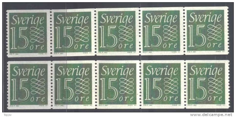 SWEDEN - SVERIGE - ROLL  ZIFFER - ** MNH - Neufs