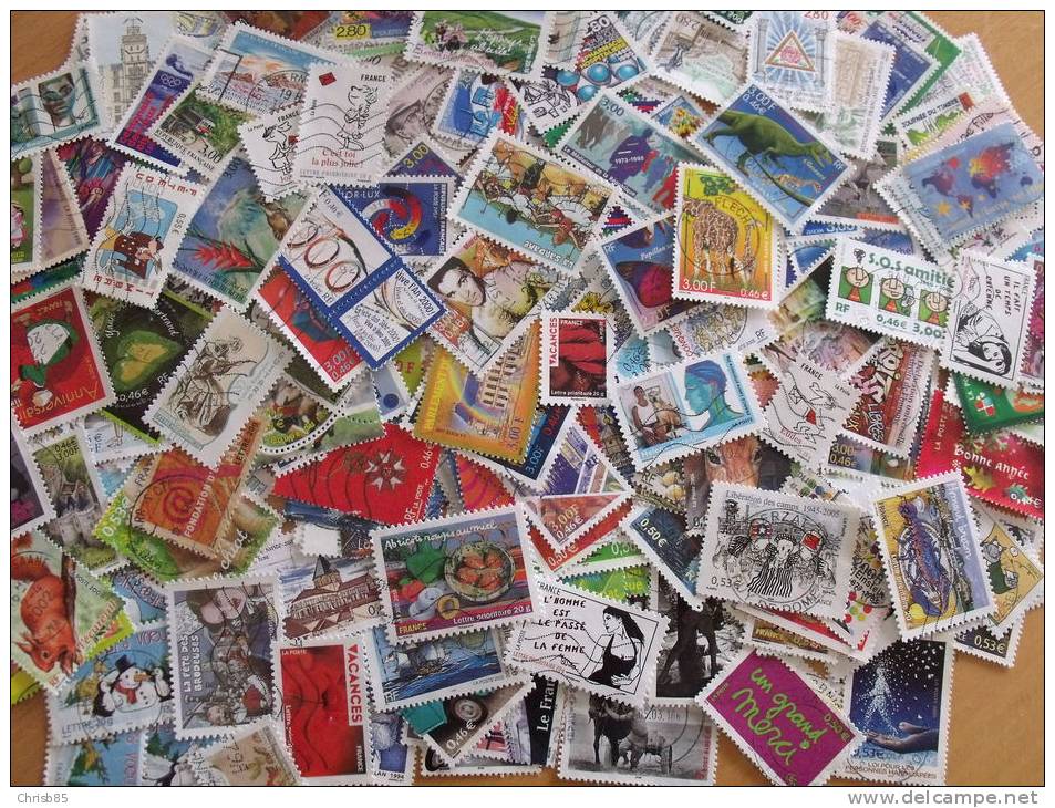 COLLECTION 250 TIMBRES FRANCE GRANDS FORMATS DIFFERENTS - Collections