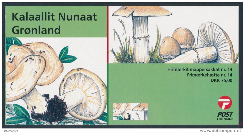 GREENLAND/Grönland 2006, Local Mushrooms II (Rozites, Lactarius) S/A Booklet/MH** - Libretti