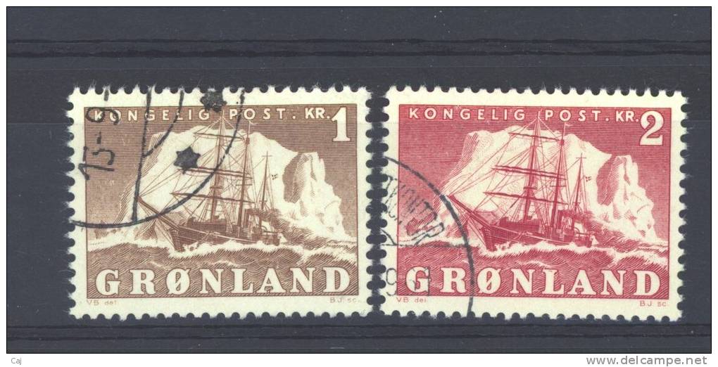 Groenland  -  1950  :  Yv  25-26  (o) - Used Stamps