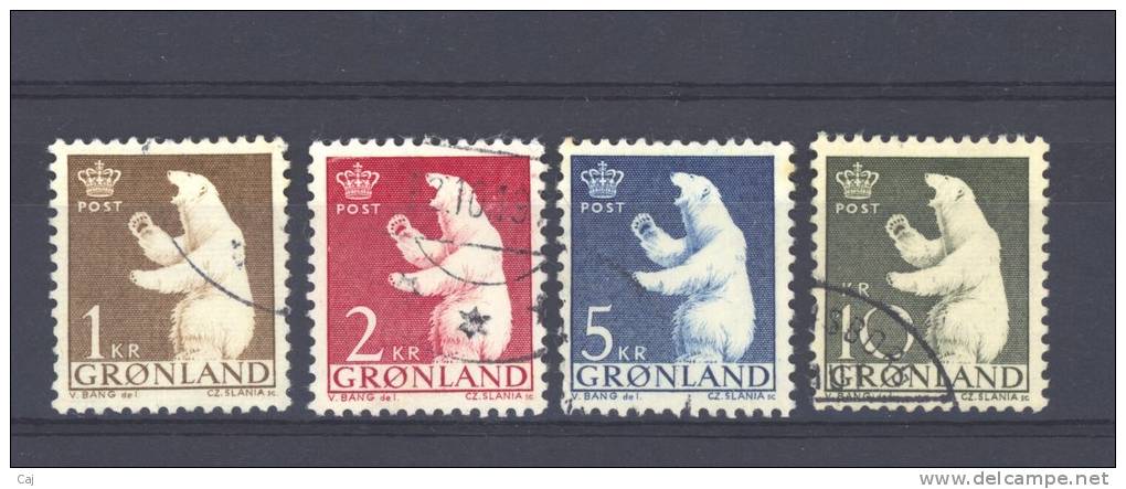 Groenland  -  1963  :  Yv  49-52  (o) - Gebruikt