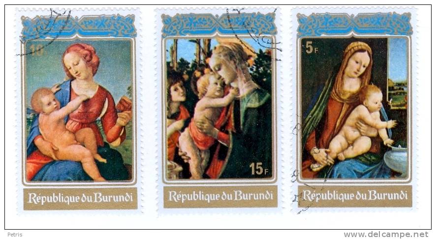 Burundi: Christmas 1972 Complete Set Of 3 Stamps Used - Lot. A22 - Nuovi