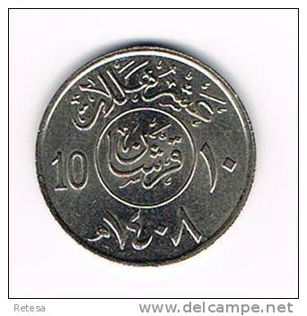 SAUDI  ARABIA  10  HALALA  1408 - Arabie Saoudite