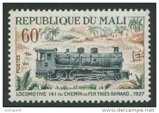 Mali 1972 Mi 367 ** Class 40 Steam Locomotive, Thies-Bamako Line / Lokomotive 141, 1927 - Treinen