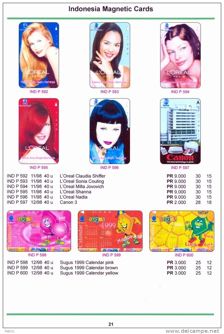 NEW - Indonesia 3 Catalogue 2011 - Magnetic 1998 - 2001 And TelcomSave - Indonesia