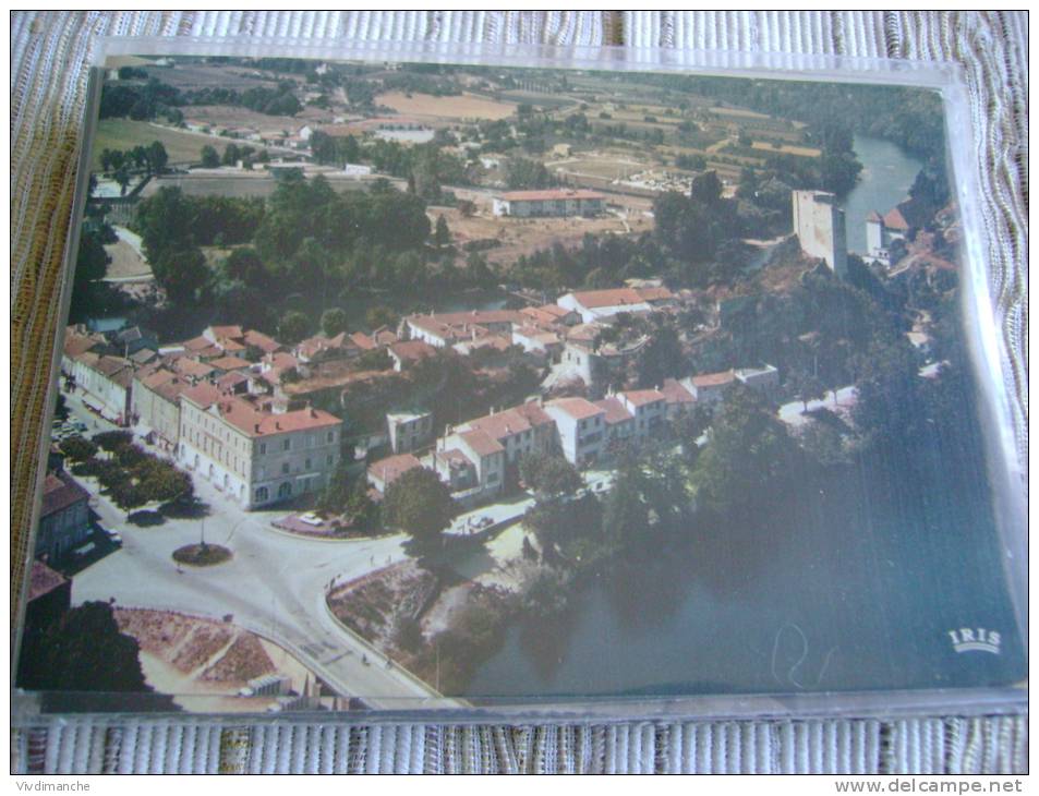 46 - LUZECH - VUE GENERALE - CPSM VIERGE AERIENNE - Luzech