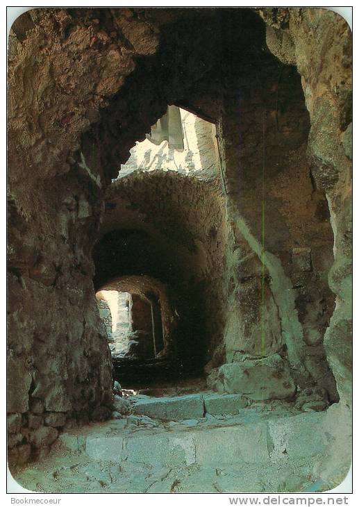 CORSE   SANT'ANTONIO  TAILLEES DANS LE GRANIT LES RUELLES TORTUEUESES ONT UN ATRAIT ETRANGE - Corse