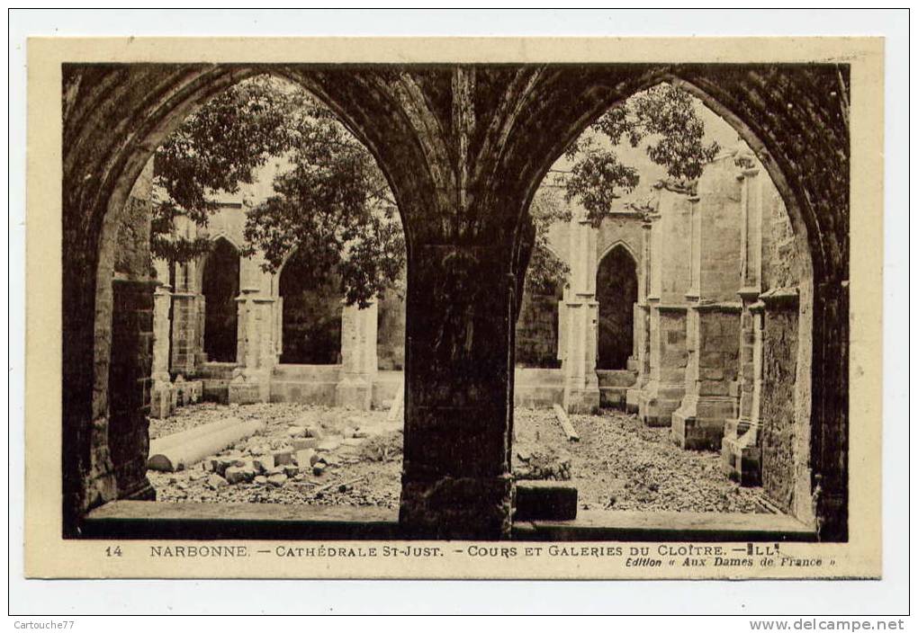 K17 - NARBONNE - Cathédrale Saint-Just - Cours Et Galeries Du Cloître - Narbonne