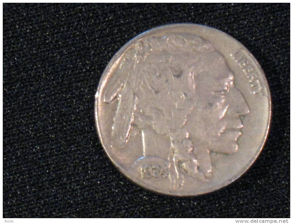 1934 Buffalo Nickel - 1913-1938: Buffalo