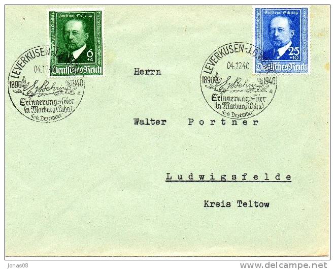 BRIEF MIT SST AUF Mi 760/61 1940 - Briefe U. Dokumente