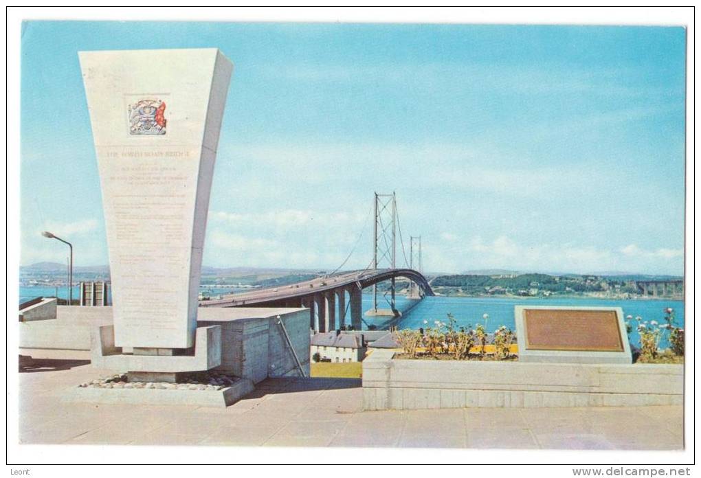 Scotland - Commemoration Stone And Forth Road Bridge - Not Used - Fife