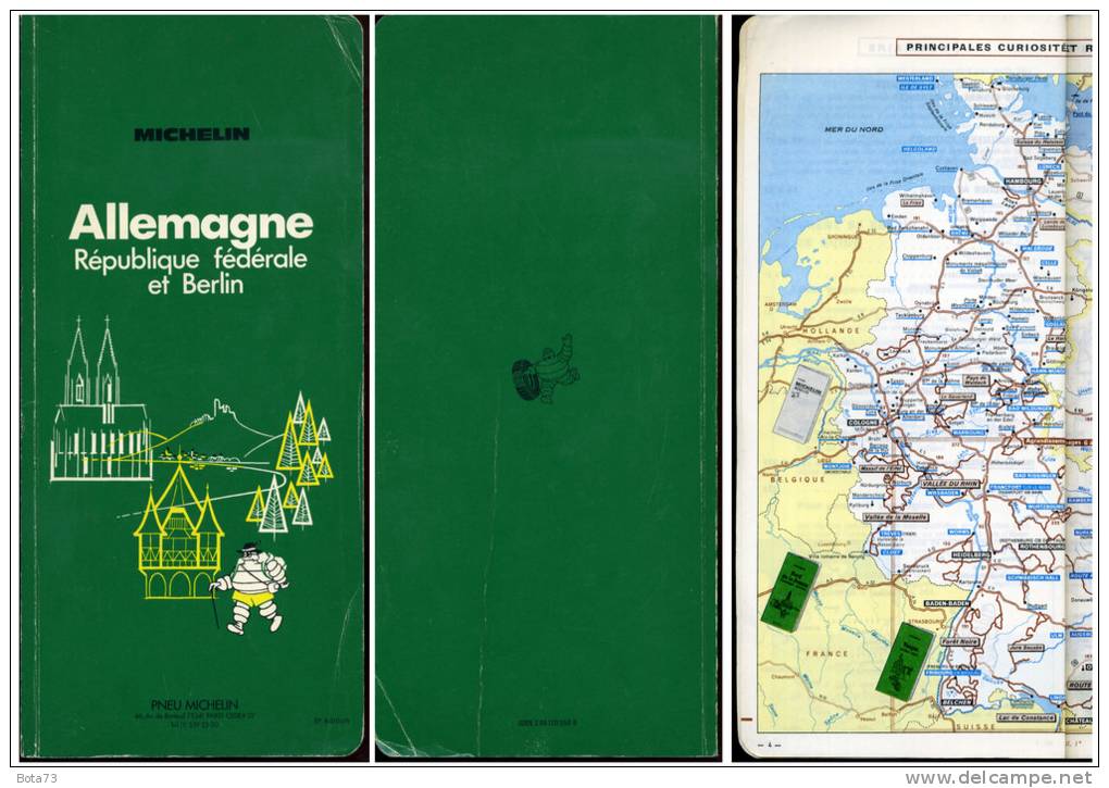 GUIDE MICHELIN ALLEMAGNE REPUBLIQUE FEDERALE ET BERLIN 1976 - Michelin (guides)