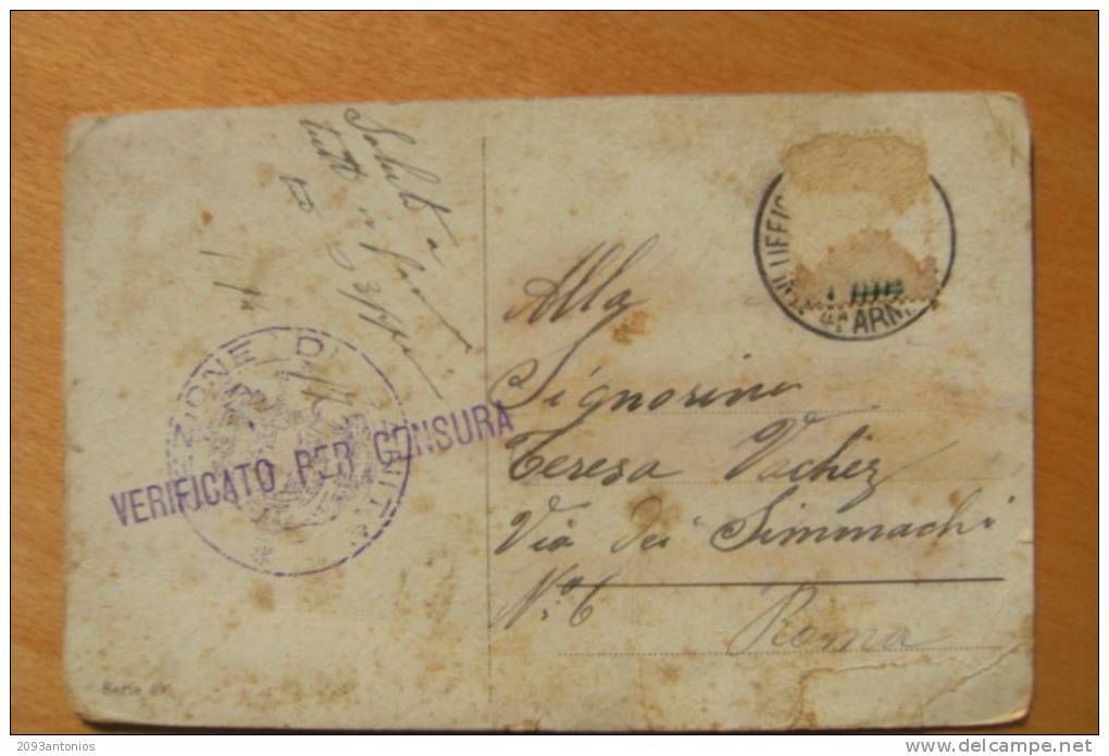 CARTOLINA POSTALE   AFFRANCATA    -   I GUERRA   VIAGGIATA    (6952) - Zonder Portkosten