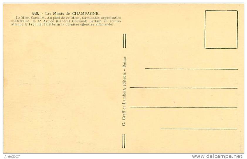 Les Monts De CHAMPAGNE (G. Graff Et Lambert, éditeurs, 440) - Champagne-Ardenne