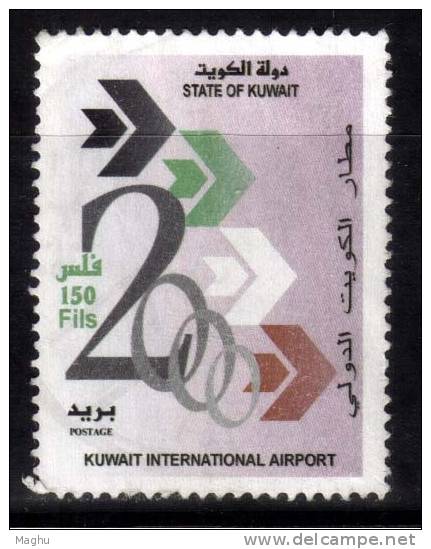 Kuwait 2000 Used, 150f Airport, Aviation., Airplane Transport - Koweït