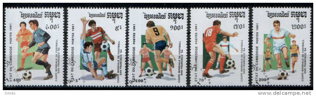 CAMBODIA / WORLD CUP SOCCER CHAMPIONSHIPS  USA 94 / VFU / 3 SCANS . - 1994 – États-Unis