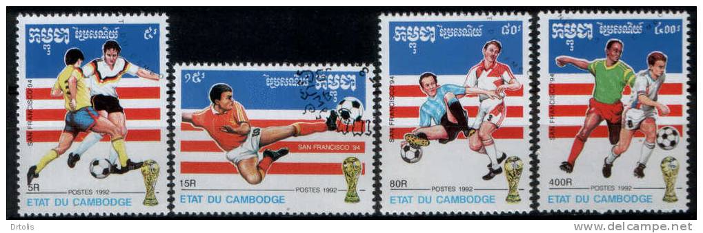 CAMBODIA / WORLD CUP SOCCER CHAMPIONSHIPS USA 94 / VFU / 2 SCANS. - 1994 – Verenigde Staten