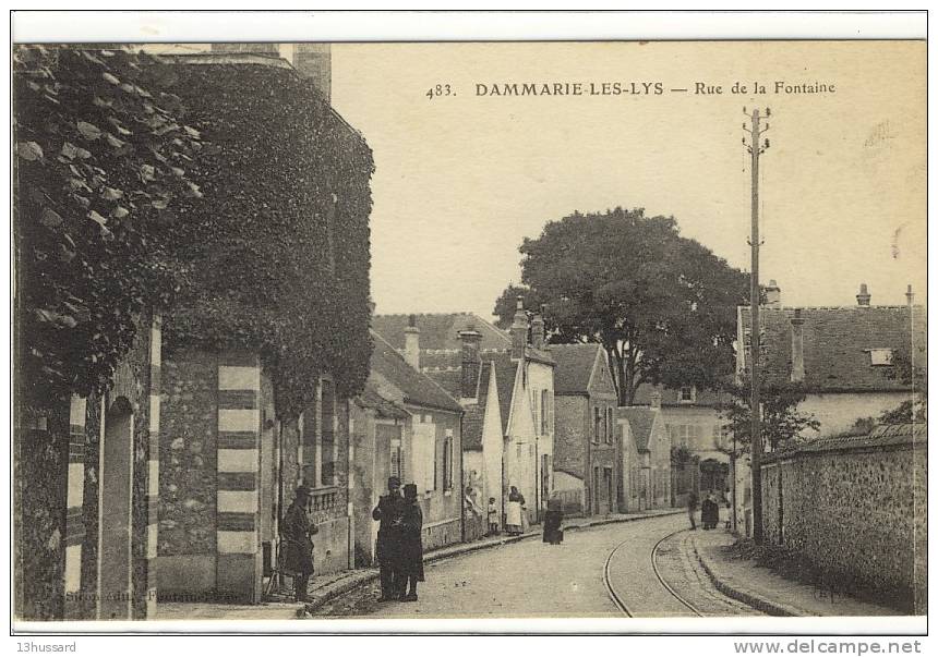 Carte Postale Ancienne Dammarie Des Lys - Rue De La Fontaine - Dammarie Les Lys