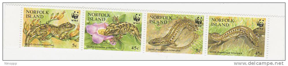 Norfolk Island-1996 Skinks And Geckoes  MNH - Norfolk Island