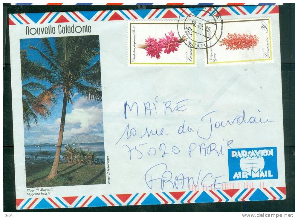 Lettre De  Vanuatu Affranchie Pour La France En 1986  - Ae8706 - Vanuatu (1980-...)