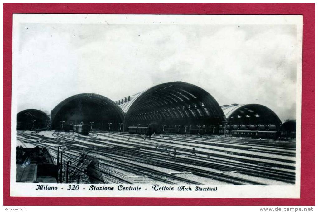 ITALIE MILAN SUPERBE CARTE PHOTO DE LA GARE CENTRALE - Milano (Milan)