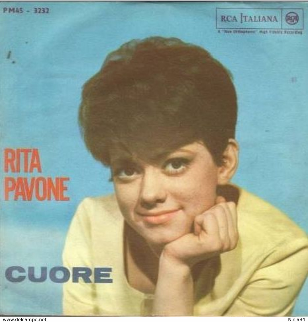 SP 45 RPM (7") Rita Pavone " Cuore " Italie - Sonstige - Italienische Musik