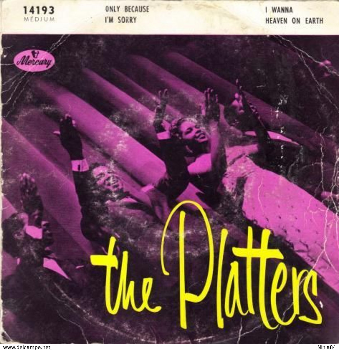 EP 45 RPM (7")  The Platters  "  Only Because  " - Other - English Music